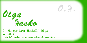 olga hasko business card